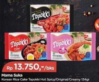 Promo Harga Mamasuka Topokki Instant Ready To Cook Creamy, Spicy, Original 134 gr - TIP TOP