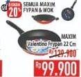 Promo Harga MAXIM Valentino Frypan Teflon 22 Cm  - Hypermart