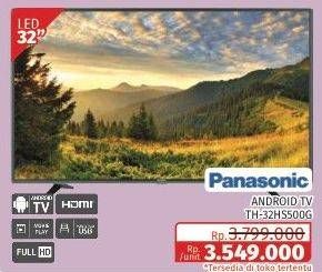 Promo Harga PANASONIC TH-32HS500G | Android TV 32"  - Lotte Grosir