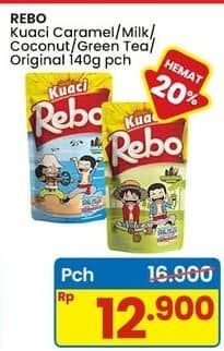 Promo Harga Rebo Kuaci Bunga Matahari Caramel, Milk, Coconut, Green Tea, Original 140 gr - Indomaret