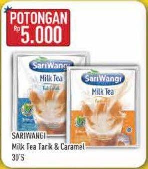 Promo Harga Sariwangi Milk Tea Teh Tarik, Caramel per 30 sachet - Hypermart