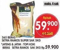 Promo Harga 365 / TOPI KOKI Beras Setra Ramos 5kg  - Superindo