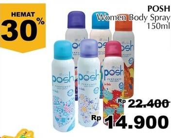 Promo Harga POSH Perfumed Body Spray 150 ml - Giant