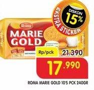 Promo Harga ROMA Marie Gold per 10 pcs 24 gr - Superindo