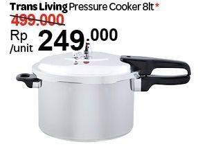 Promo Harga TRANSLIVING Pressure Cooker 8 ltr - Carrefour