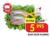 Promo Harga Ikan Ekor Kuning per 100 gr - Superindo