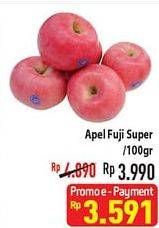 Promo Harga Apel Fuji Super per 100 gr - Hypermart