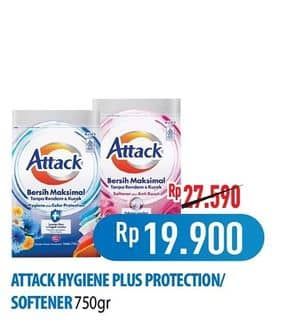 Promo Harga Attack Detergent Powder Hygiene Plus Protection, Plus Softener 800 gr - Hypermart