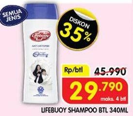 Promo Harga Lifebuoy Shampoo All Variants 340 ml - Superindo