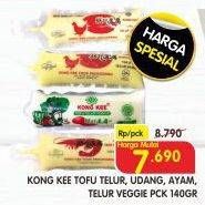 Promo Harga Kong Kee Tofu Telur Spesial, Udang, Ayam, Veggie 140 gr - Superindo