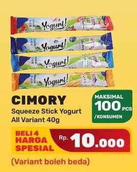 Promo Harga Cimory Yogurt Stick All Variants 40 gr - Yogya