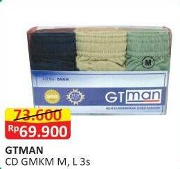 Promo Harga GT MAN Celana Dalam Pria GMKM 3 pcs - Alfamart
