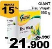 Promo Harga GIANT Tisu Wajah 650 gr - Giant