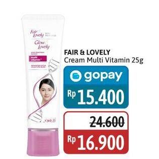 Promo Harga Glow & Lovely (fair & Lovely) Multivitamin Cream 25 gr - Alfamidi