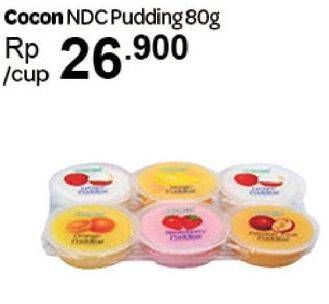 Promo Harga COCON Pudding with Nata De Coco per 6 pcs 80 gr - Carrefour