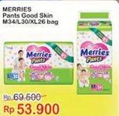 Promo Harga Merries Pants Good Skin M34, L30, XL26  - Indomaret