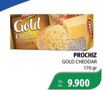 Promo Harga PROCHIZ Gold Cheddar 170 gr - Lotte Grosir