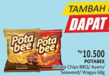 Promo Harga POTABEE Snack Potato Chips BBQ, Ayam Bakar, Seaweed, Wagyu Beef Steak 68 gr - Alfamidi