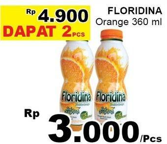Promo Harga FLORIDINA Juice Pulp Orange per 2 botol 360 ml - Giant