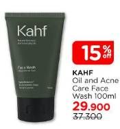 Promo Harga Kahf Face Wash Oil And Acne Care 100 ml - Watsons
