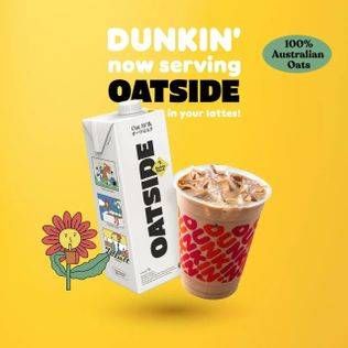 Promo Harga Oatside UHT Milk  - Dunkin Donuts