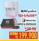 Promo Harga MIYAKO / SHARP / NANOTEC Kompor & Dispener  - Hypermart