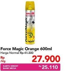Promo Harga FORCE MAGIC Insektisida Spray Orange 600 ml - Carrefour