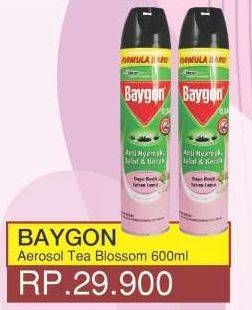 Promo Harga BAYGON Insektisida Spray Tea Blossom 600 ml - Yogya