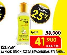 Promo Harga KONICARE Minyak Telon Ex-Lemongrass 125 ml - Superindo