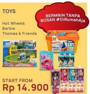 Promo Harga Hot Wheels/Barbie/Thomas & Friends Toys  - Carrefour