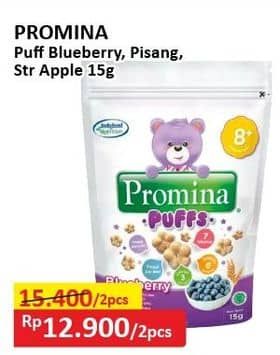 Promo Harga Promina Puffs Blueberry, Pisang, Strawberry Apple 15 gr - Alfamart