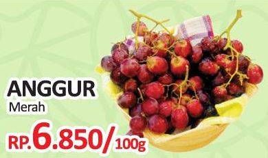 Promo Harga Anggur Merah per 100 gr - Yogya