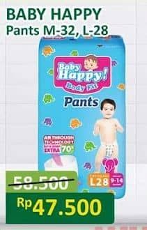 Promo Harga Baby Happy Body Fit Pants M32, L28 28 pcs - Alfamart