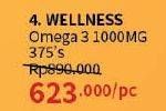 Promo Harga Wellness Omega 3 Fish Oil 1000mg 375 pcs - Guardian