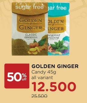 Promo Harga GOLDEN GINGER Ginger Herb All Variants 45 gr - Watsons