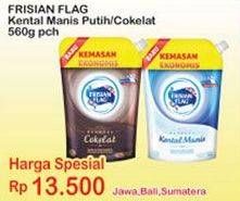 Promo Harga FRISIAN FLAG Susu Kental Manis Cokelat, Putih 560 gr - Indomaret