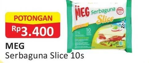 Promo Harga MEG Keju Serbaguna Slice 10 pcs - Alfamart