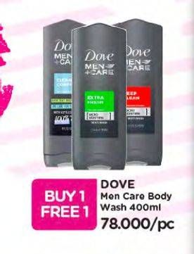 Promo Harga DOVE Men Care Body & Face Wash All Variants 400 ml - Watsons