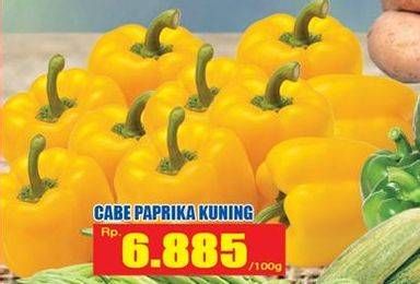 Promo Harga Paprika Kuning per 100 gr - Hari Hari