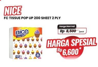 Promo Harga Nice Facial Tissue 200 sheet - Carrefour