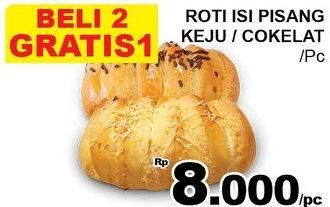 Promo Harga Roti Isi Pisang Keju, Cokelat  - Giant