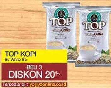 Promo Harga Top Coffee Kopi Susu per 10 sachet 31 gr - Yogya