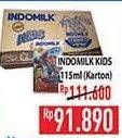 Promo Harga Indomilk Susu UHT Kids per 40 pcs 115 ml - Hypermart
