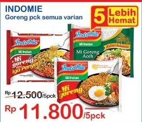 Promo Harga INDOMIE Mi Goreng All Variants per 5 pcs - Indomaret