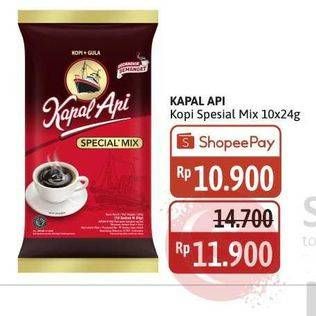 Promo Harga Kapal Api Kopi Bubuk Special Mix per 10 sachet 24 gr - Alfamidi