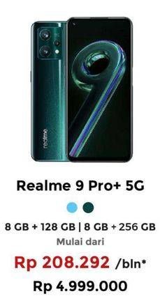 Promo Harga Realme 9 Pro+ 5G 8 GB + 128 GB, 8 GB + 256 GB  - Erafone
