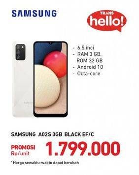 Promo Harga SAMSUNG Galaxy A02s 1 pcs - Carrefour