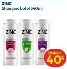 Promo Harga Zinc Shampoo 340 ml - Hypermart