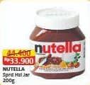 Promo Harga Nutella Jam Spread Kecuali Chocolate Hazelnut 200 gr - Alfamart