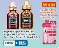 Promo Harga ROJUKISS Pore Expert 5X Serum Mask Bright, Firm 25 ml - Indomaret